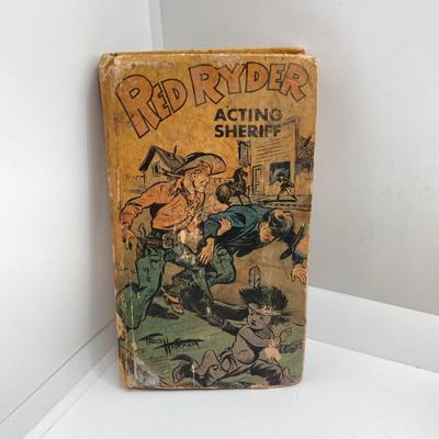 LOT 73: Vintage Red Ryder Collection - Pocket Knives, Books, Lucky Coin / Token and Card