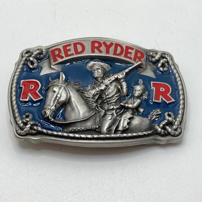LOT 74: Collection of Red Ryder Memorabilia - Pocket Knives, Limited Edition Belt Buckle, Pocket Watch and More