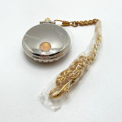 LOT 75: Vintage Franklin Mint Collector Watches - The Civil War Library & Museum General Robert E. Lee Pocket Watch with Case