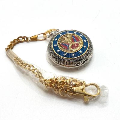 LOT 75: Vintage Franklin Mint Collector Watches - The Civil War Library & Museum General Robert E. Lee Pocket Watch with Case