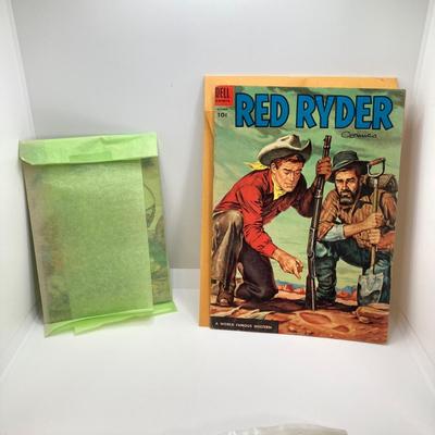 LOT 81: Vintage Western Themed Collection - Quilted Throw Blanket, Red Ryder Comic, Black and White Photographs