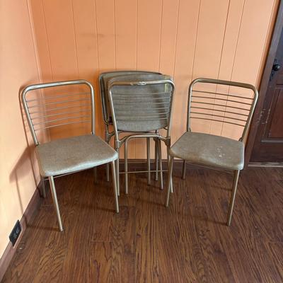 LOT 82: Set of 4 Vintage Cosco Folding Chairs