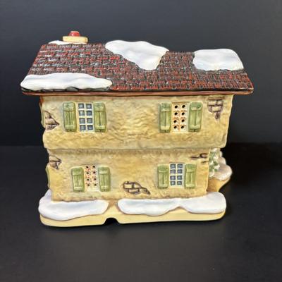 LOT 87: M.J. Hummel Holiday Village: Winter Comfort Restaurant & Village Pharmacy