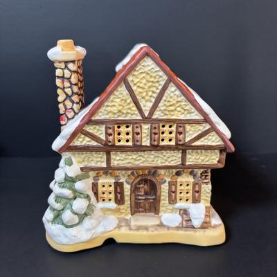 LOT 88: M.J. Hummel Holiday Village Bakery & Christmas Village Acessories