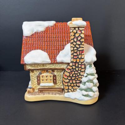 LOT 88: M.J. Hummel Holiday Village Bakery & Christmas Village Acessories