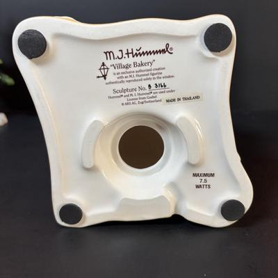 LOT 88: M.J. Hummel Holiday Village Bakery & Christmas Village Acessories