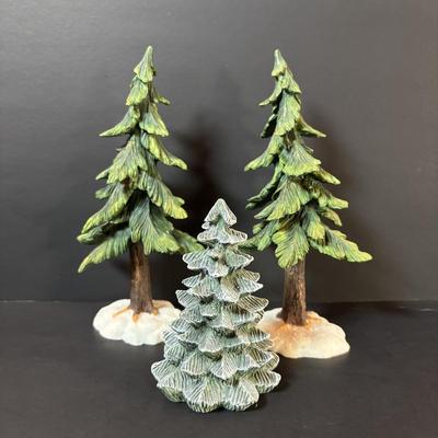 LOT 88: M.J. Hummel Holiday Village Bakery & Christmas Village Acessories