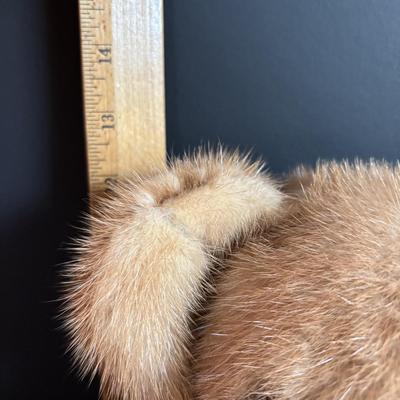 LOT 93: Vintage Handmade Mothers Grimm Real Genuine Mink Fur 18" Teddy Bear Jointed & Lenox Smithsonian Institution Centennial...