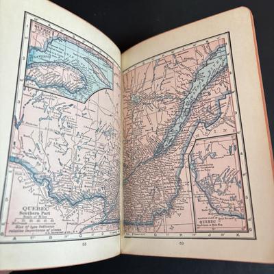 LOT 94: Vintage Putnam's Handy Map Book, Vintage Road Maps, Vintage Railway Share Plaque, HO Scale Boston Elevated Type 5 Streetcar,...