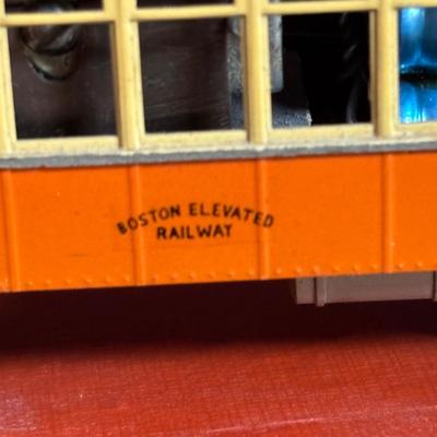 LOT 94: Vintage Putnam's Handy Map Book, Vintage Road Maps, Vintage Railway Share Plaque, HO Scale Boston Elevated Type 5 Streetcar,...