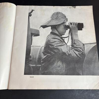 LOT 95: Vintage US Naval Artificer's Manuel, US Navy War Photographs, The Blue Jackets Manual 1940, Sergeant Terri Bull Infantry...