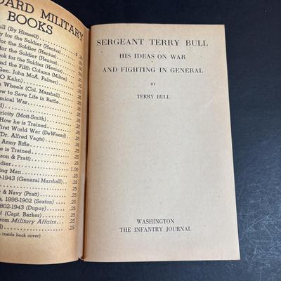 LOT 95: Vintage US Naval Artificer's Manuel, US Navy War Photographs, The Blue Jackets Manual 1940, Sergeant Terri Bull Infantry...