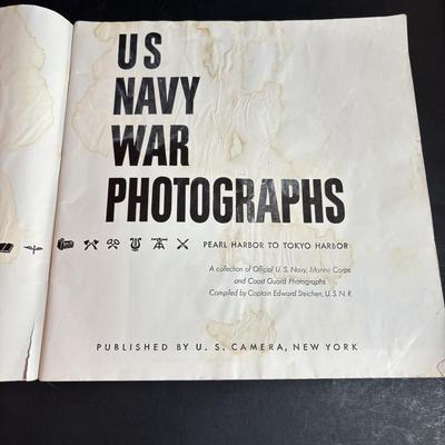LOT 95: Vintage US Naval Artificer's Manuel, US Navy War Photographs, The Blue Jackets Manual 1940, Sergeant Terri Bull Infantry...
