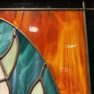 LOT 97: Handcrafted Seahorse-Stained Glass