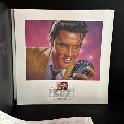 LOT 98: Elvis Presley Collection: Stamps, 8-Tracks, Magazines along with A Century of Country Book