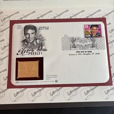 LOT 98: Elvis Presley Collection: Stamps, 8-Tracks, Magazines along with A Century of Country Book