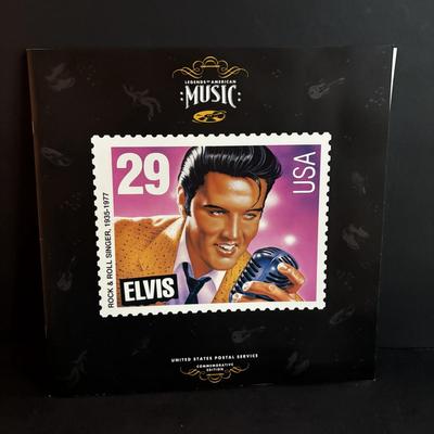 LOT 98: Elvis Presley Collection: Stamps, 8-Tracks, Magazines along with A Century of Country Book