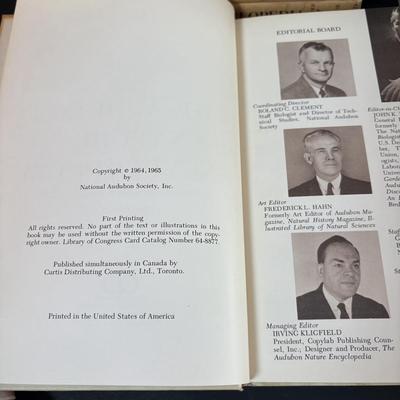 LOT 99: Audubon Nature Encyclopedia Volumes 1-12, Handmade Bird Wall Hanging Quilt, Crystal Hummingbird Paperweight & More