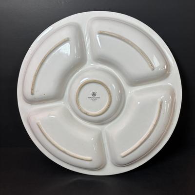 LOT 100: Holiday Entertaining Collection & More: Pfaltzgraff Winterberry Divided Platter, Princess House Ice Bucket & Oil Lamp,...