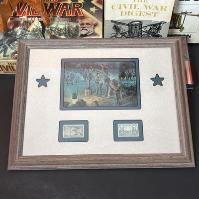 LOT 101: Historical Stamps and Print, Armchair General Magazine, History Channel DVD, and more