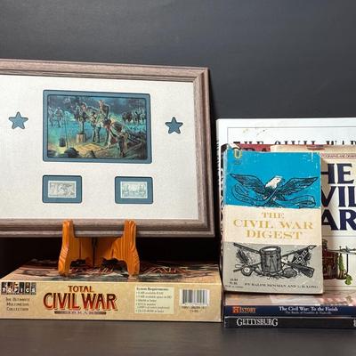 LOT 101: Historical Stamps and Print, Armchair General Magazine, History Channel DVD, and more