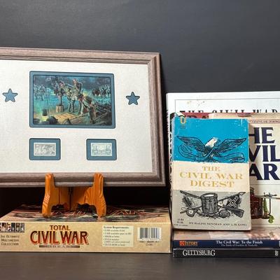 LOT 101: Historical Stamps and Print, Armchair General Magazine, History Channel DVD, and more