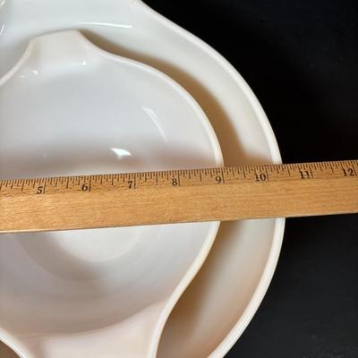 LOT 102: Vintage Pyrex Butterfly Gold Cinderella Mixing Bowls and Marigold Yellow Cinderella Casserole Dish