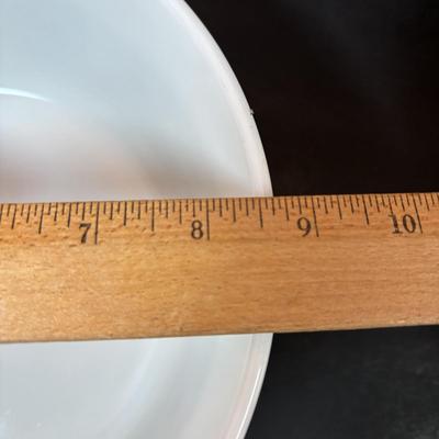 LOT 103: Vintage Pyrex Green Autumn Floral Verde Cinderella Casserole Dishes