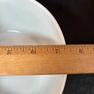 LOT 103: Vintage Pyrex Green Autumn Floral Verde Cinderella Casserole Dishes