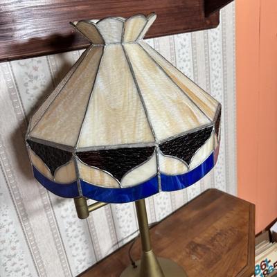LOT 105: Hand-Crafted Stained Glass Lamp