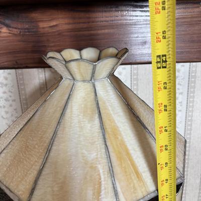 LOT 105: Hand-Crafted Stained Glass Lamp