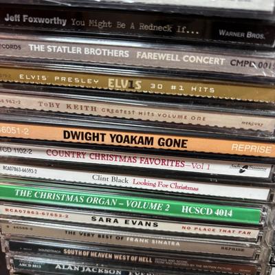 LOT 106: Large Country & Christmas Music CD Collection
