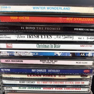 LOT 106: Large Country & Christmas Music CD Collection
