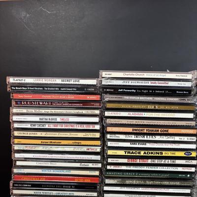 LOT 106: Large Country & Christmas Music CD Collection