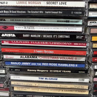 LOT 106: Large Country & Christmas Music CD Collection