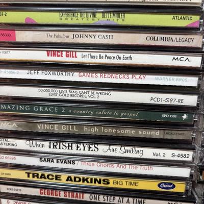 LOT 106: Large Country & Christmas Music CD Collection