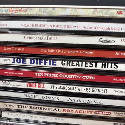 LOT 106: Large Country & Christmas Music CD Collection