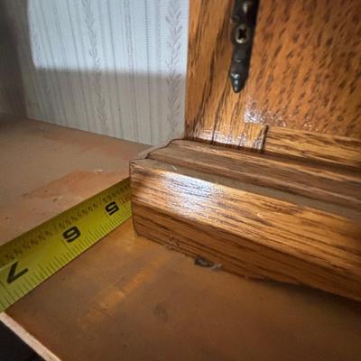 LOT 107: Hand-Crafted Oak Clock