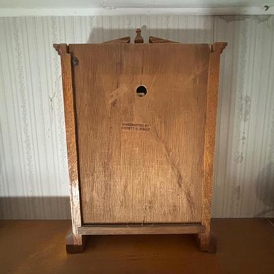 LOT 107: Hand-Crafted Oak Clock