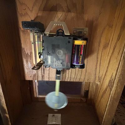 LOT 107: Hand-Crafted Oak Clock