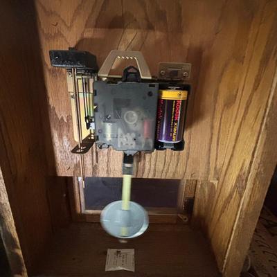 LOT 107: Hand-Crafted Oak Clock