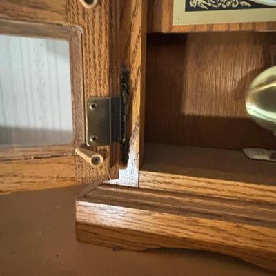 LOT 107: Hand-Crafted Oak Clock