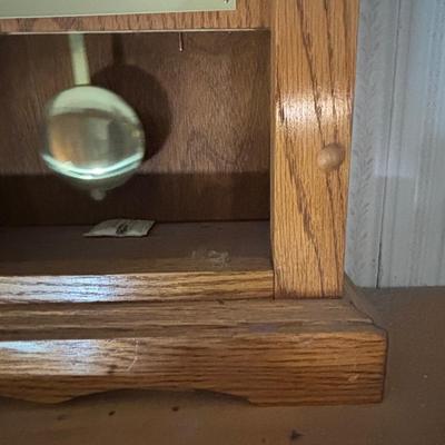 LOT 107: Hand-Crafted Oak Clock