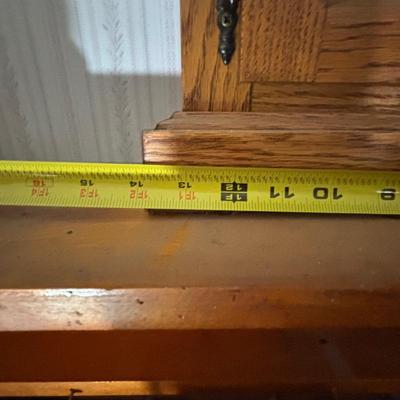 LOT 107: Hand-Crafted Oak Clock