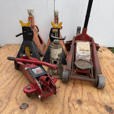LOT 109: Floor Jacks and Jack Stands