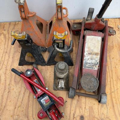 LOT 109: Floor Jacks and Jack Stands