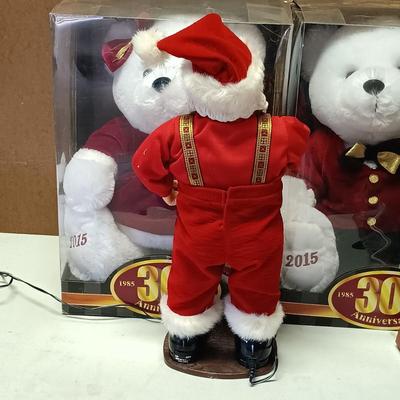 LOT 112: Vintage Christmas Teddy Bears, Loaf Pans, Dancing Santa & More