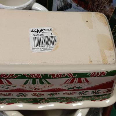 LOT 112: Vintage Christmas Teddy Bears, Loaf Pans, Dancing Santa & More