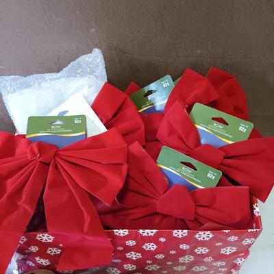 LOT 116: Vintage Bisque Pottery Nativity Figurines, Art Glass Ornaments, Glass Bells & More