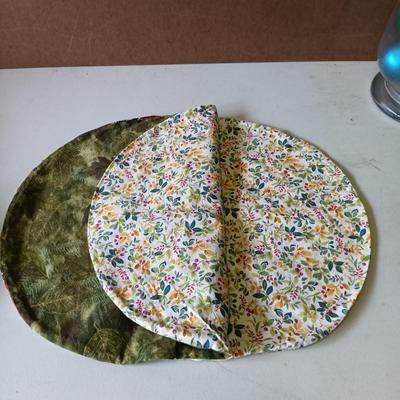 LOT 116: Vintage Bisque Pottery Nativity Figurines, Art Glass Ornaments, Glass Bells & More